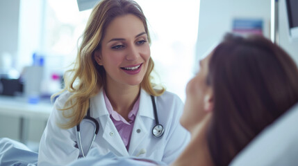 Fototapeta premium doctor and patient in treatment room