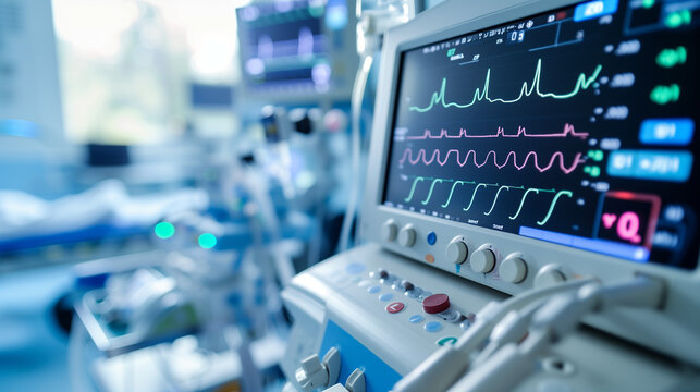 Medical heart rate monitoring instrument