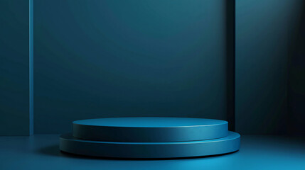 podium with spotlight