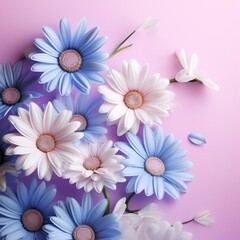 8th march women s day card with daisies. happy womens day floral greeting card.