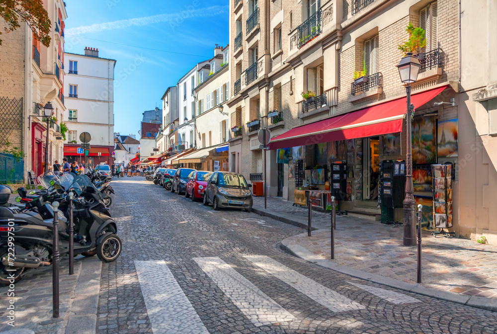 Sticker street in paris