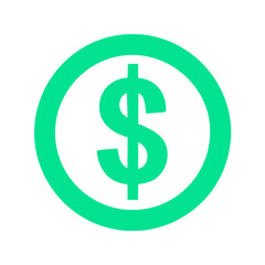 Obraz premium dollar sign icon 
