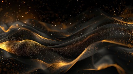 Abstract background featuring dark and gold.