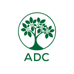 ADC Letter logo design template vector. ADC Business abstract connection vector logo. ADC icon circle logotype.
