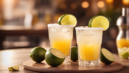 Fototapeta premium cocktail with lime