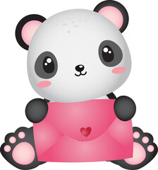 Valentine Panda Bear