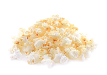 popcorn isolated on white background.