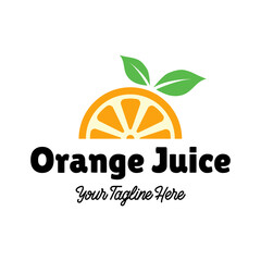 Fruit juice logo. Fresh drink logo.