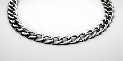 Obraz premium Close up of shining silver chain