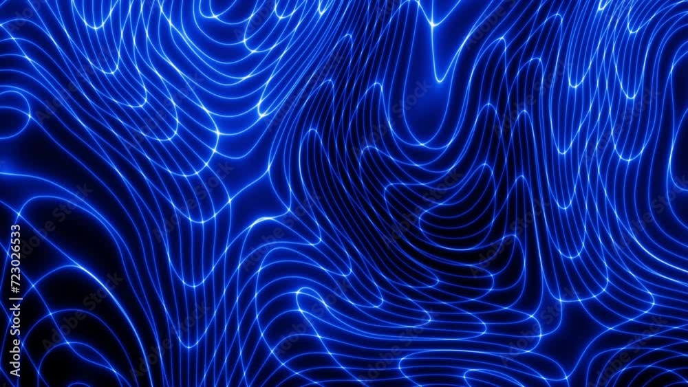 Poster technology digital wave background concept. beautiful motion waving neon lines. cyber or technology 