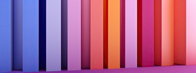 A macro photograph capturing the vibrant colors of stacked paper sheets.