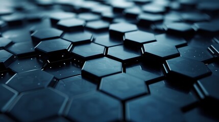 Fototapeta premium Hexagonal background of abstract technology.