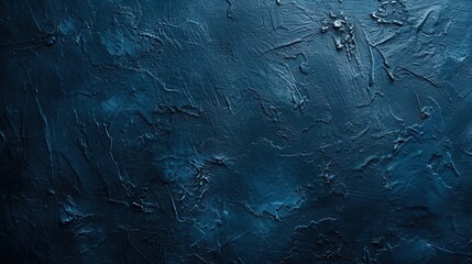 Fototapeta premium Abstract Artistic Dark Stucco Wall Background in Navy Blue.