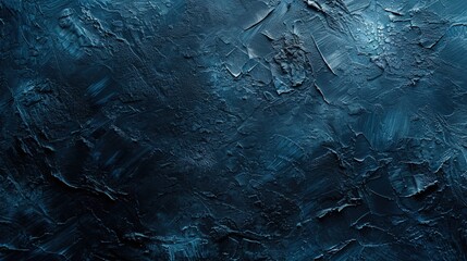 Abstract Artistic Dark Stucco Wall Background in Navy Blue.