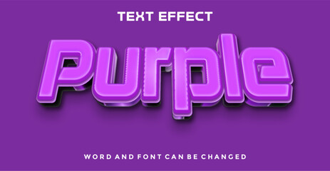Purple editable text effect