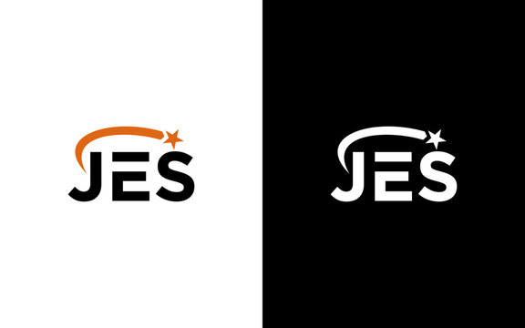 JES Letter Logo Design Template