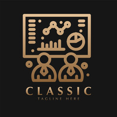 exponential growth graph logo