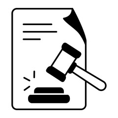 Latest line style icon of file processing 