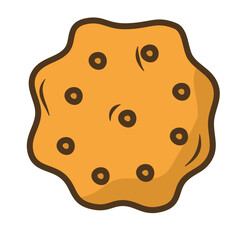 Biscuit Doodle Handdrawn Vector 