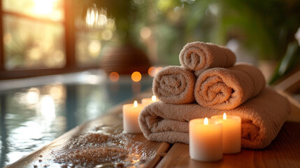 Relaxation Rejuvenation: Spa Body Massage Treatment, Capturing Essence of Body Care and Serenity - obrazy, fototapety, plakaty