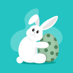 easter bunny with egg