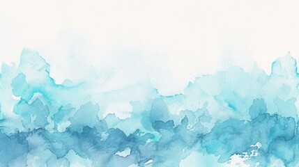 Soft blue watercolor background with light and dark shades. - obrazy, fototapety, plakaty