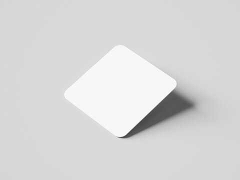 Blank coaster mockup