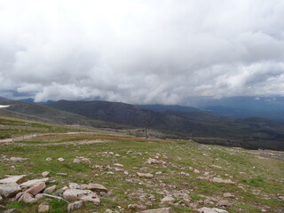 Fototapeta premium Views around Cairngorms Mountain railway