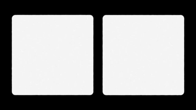 Old film overlay. Vintage look overlay. Split screen grunch.