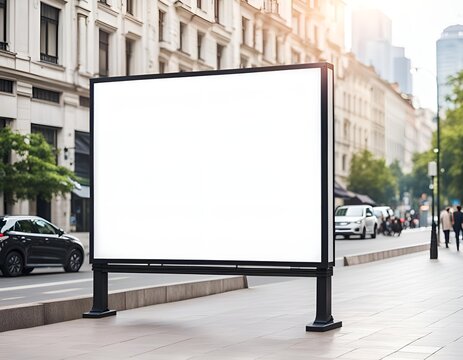 Panneau de publicit&eacute; en ville 