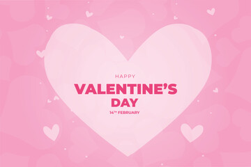 Vector love heart shaped decorative background, Valentine's Day background.