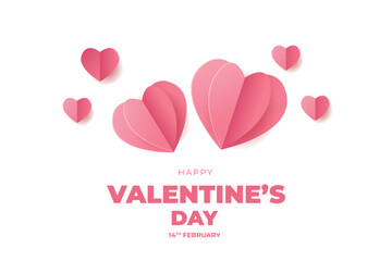 Vector love heart shaped decorative background, Valentine's Day background.