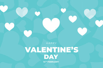 Vector love heart shaped decorative background, Valentine's Day background.