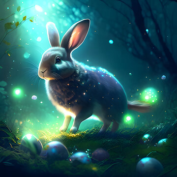 Strahlender Osterhase: Ein zauberhafter Glow-Effekt f&uuml;r das Osterfest