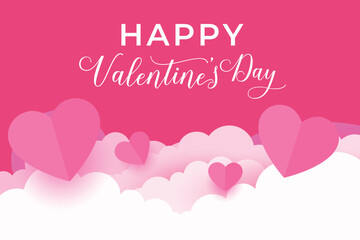 Vector love heart shaped decorative background, Valentine's Day background.