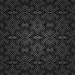 Seamless dark geometric background for your designs. Modern ornament. Geometric abstract pattern