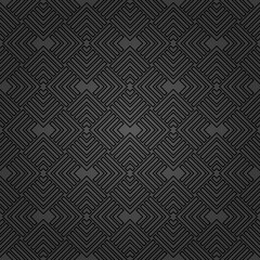 Seamless dark geometric background for your designs. Modern ornament. Geometric abstract pattern