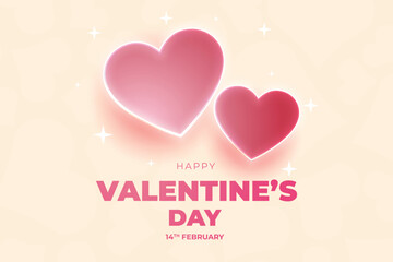 Vector love heart shaped decorative background, Valentine's Day background.