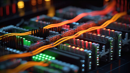 Complex networking cabling in server racks