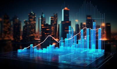 Management System to make report metrics connected to database. Corporate strategy for finance, operations, sales, marketing. finance data analytic graph. Generative Ai