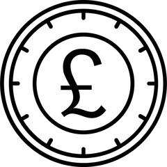 United Kingdom Pound Coin Icon