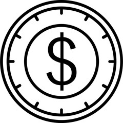 United States Dollar Coin Icon