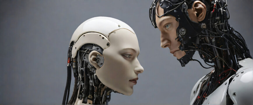 AI vs. Human: A Captivating Stare Down in Dramatic Light Gen AI
