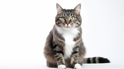 Fototapeta premium Portrait of a cat, looking straight into the camera