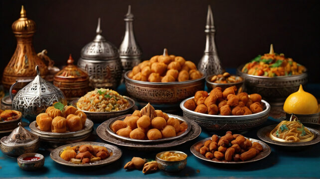 Ramadan Special Sweet food generative ai