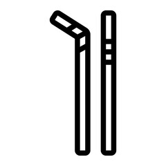 straw line icon