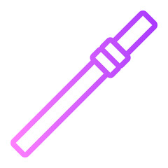 bamboo straw gradient icon