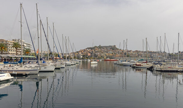 Calm Water at Marina Port in Kavala Greece