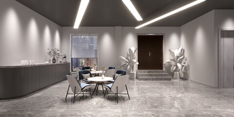 3d render offfice interior