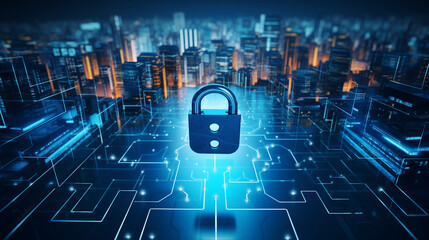 cybersecurity concept 3d illustration